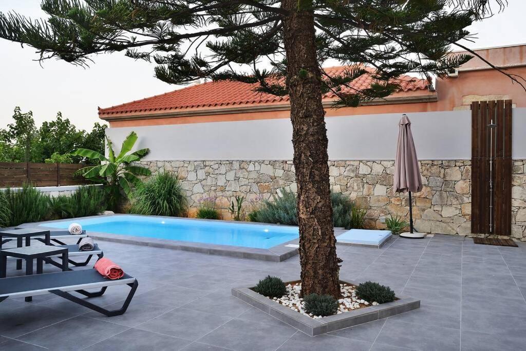 Villa Christini A Luxury Villa With Amazing Views Tzitzifés Exteriör bild